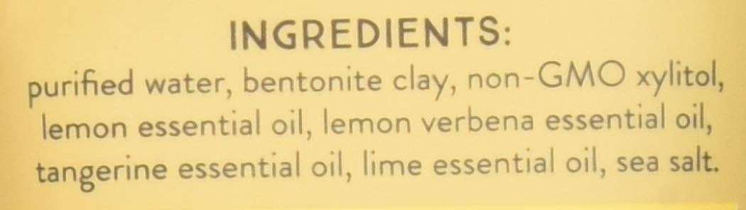 Redmond Real Salt Earthpaste Limón Twist aplicación diaria para aliento fresco.