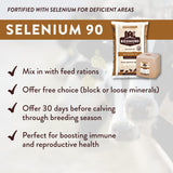 Redmond Selenium 90: palatabilidad alta para el ganado.
