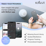 Reflect Orb emparejado con la app para programas guiados.