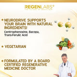 Regen Labs NeuroDrive, ingredientes clave que respaldan función cognitiva