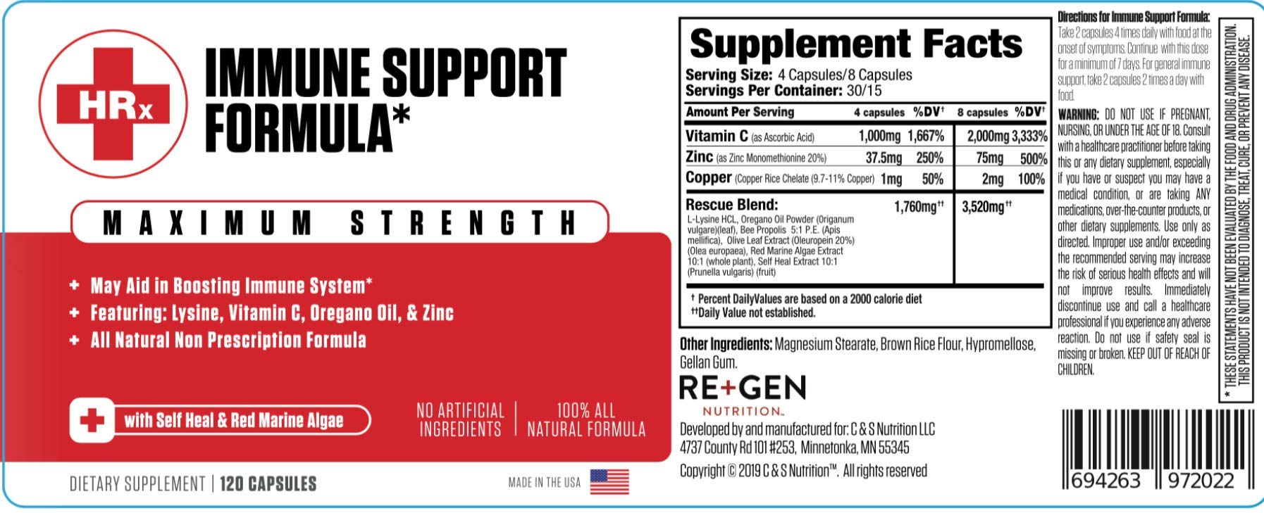 Re+Gen Nutrition almacenamiento adecuado para conservar la eficacia de las cápsulas.