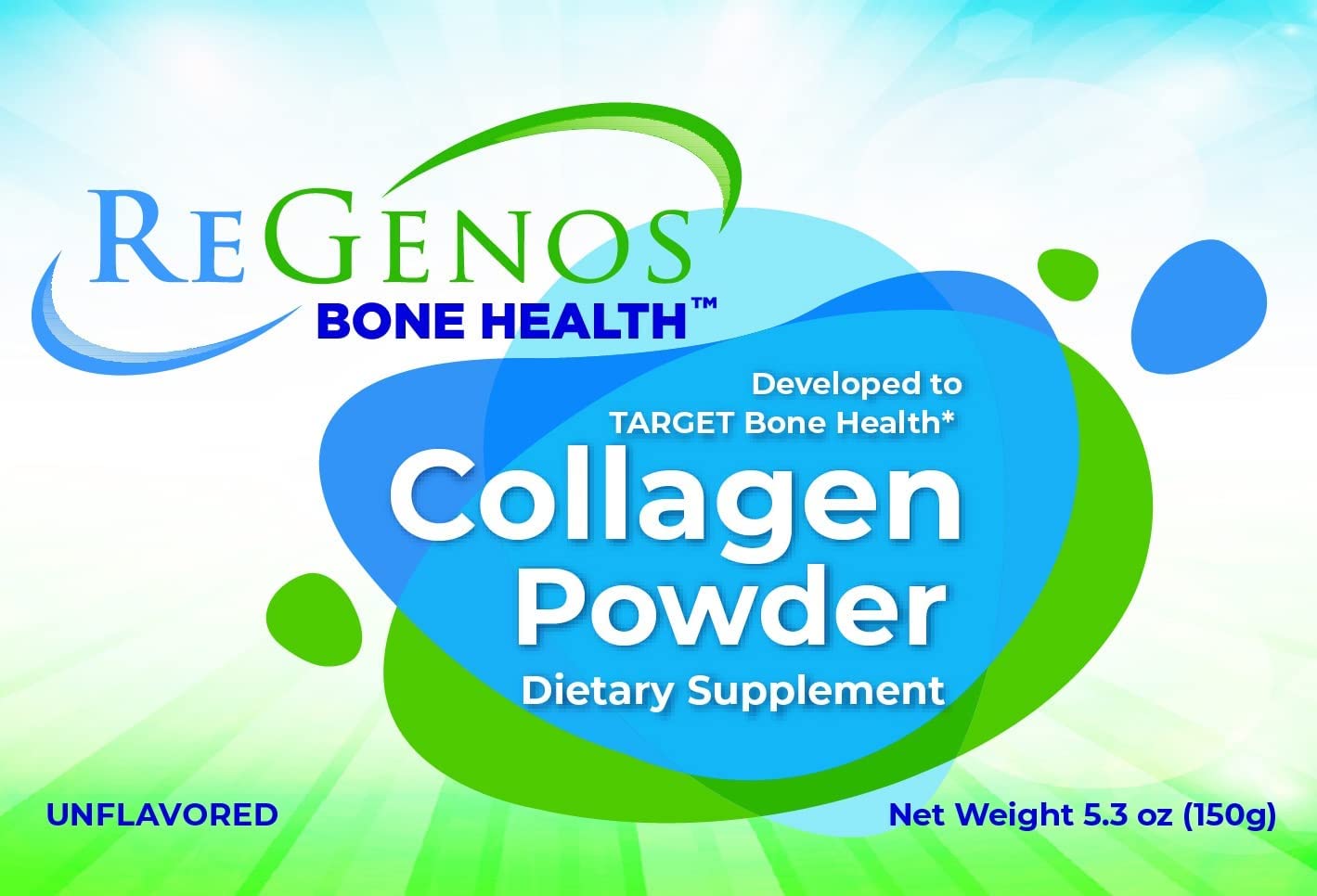 Porción de 5 g de ReGenos Bone Health para mezclar