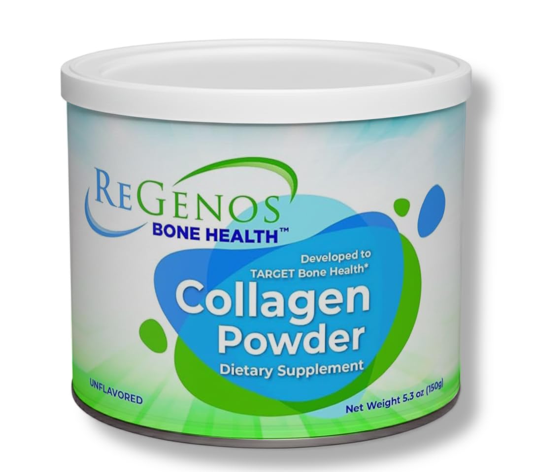 ReGenos Bone Health en pote de 150 g, almacenamiento práctico