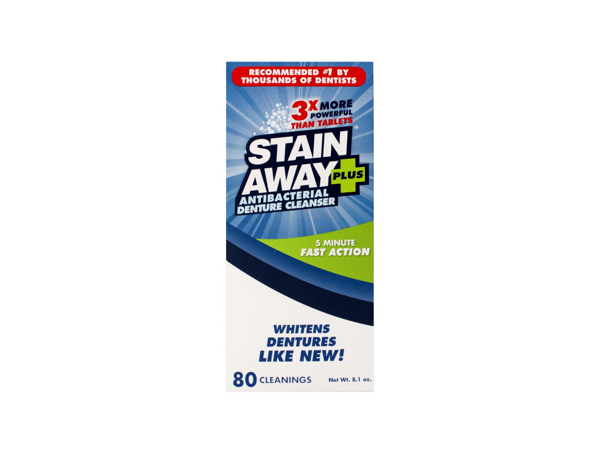 REGENT LABS StainAway Plus dentaduras – blanqueamiento profesional para una sonrisa más blanca