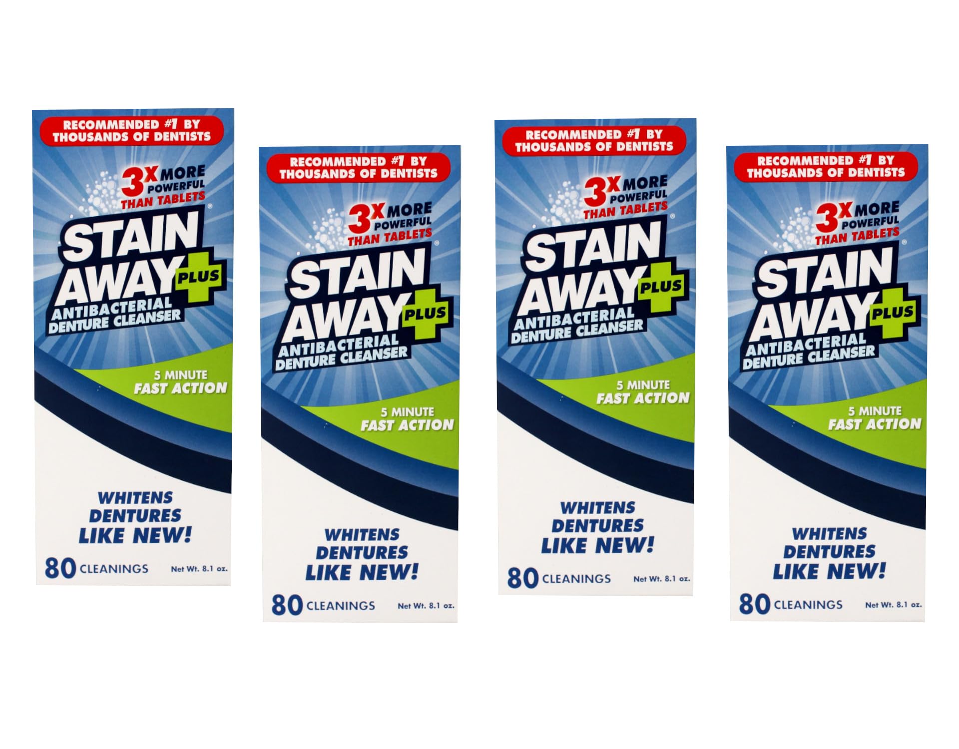 REGENT LABS StainAway Plus dentaduras – limpieza profesional para uso diario