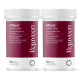 Botella de Rejuveen Uflora Probioticos Vaginales para equilibrio microbiológico.