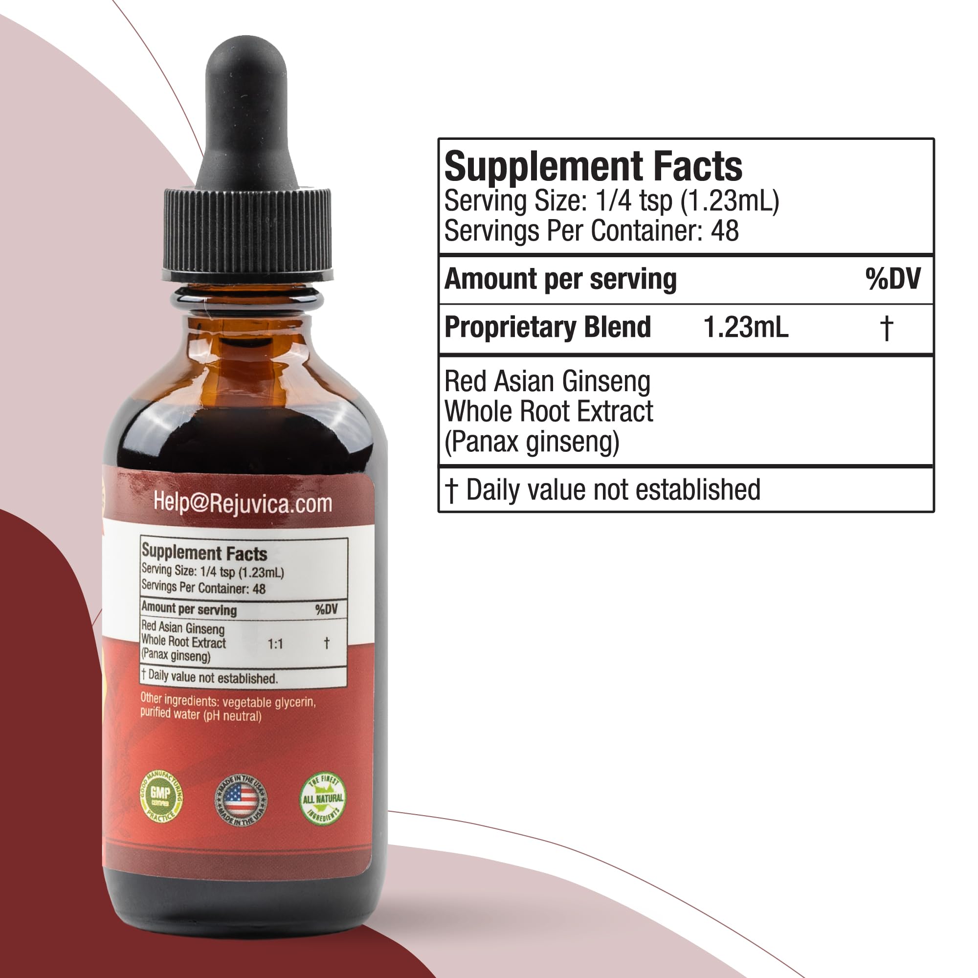 Rejuvica Active Ginseng: energía y vitalidad con absorción optimizada.