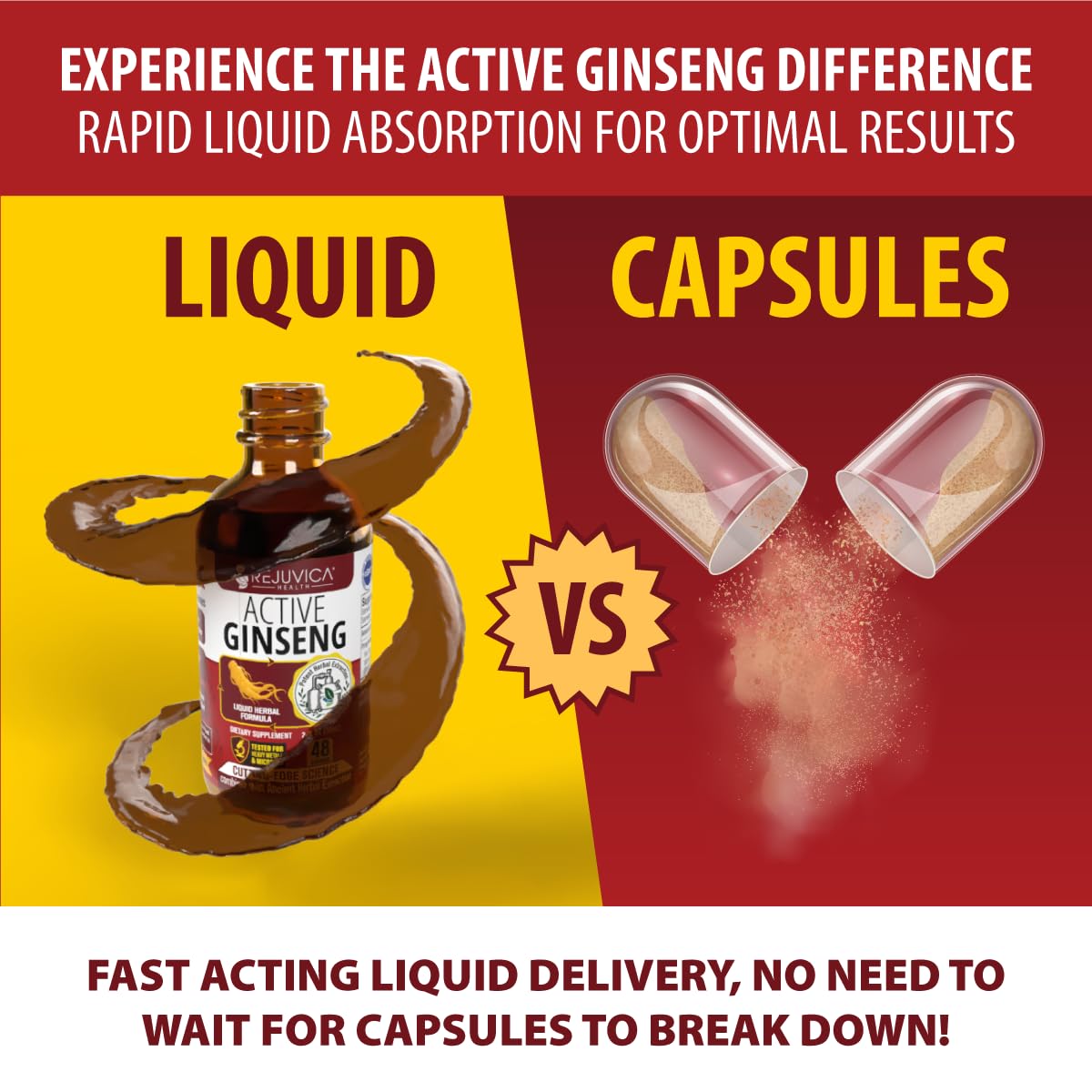 Rejuvica Active Ginseng: uso diario para ritual de bienestar.