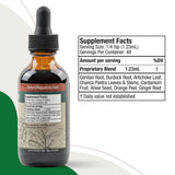 Rejuvica Health DigestaPro, ingredientes clave genciana y alcachofa, sabor natural.
