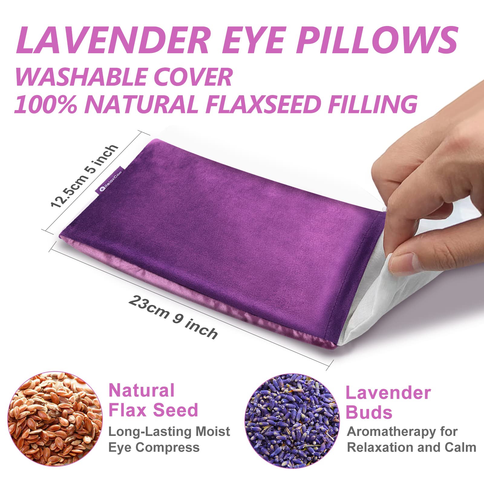 RelaxCoo, calor húmedo suave para ojos cansados y relajación.