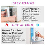 RelaxCoo calor húmedo de hasta veinte minutos para alivio cómodo.