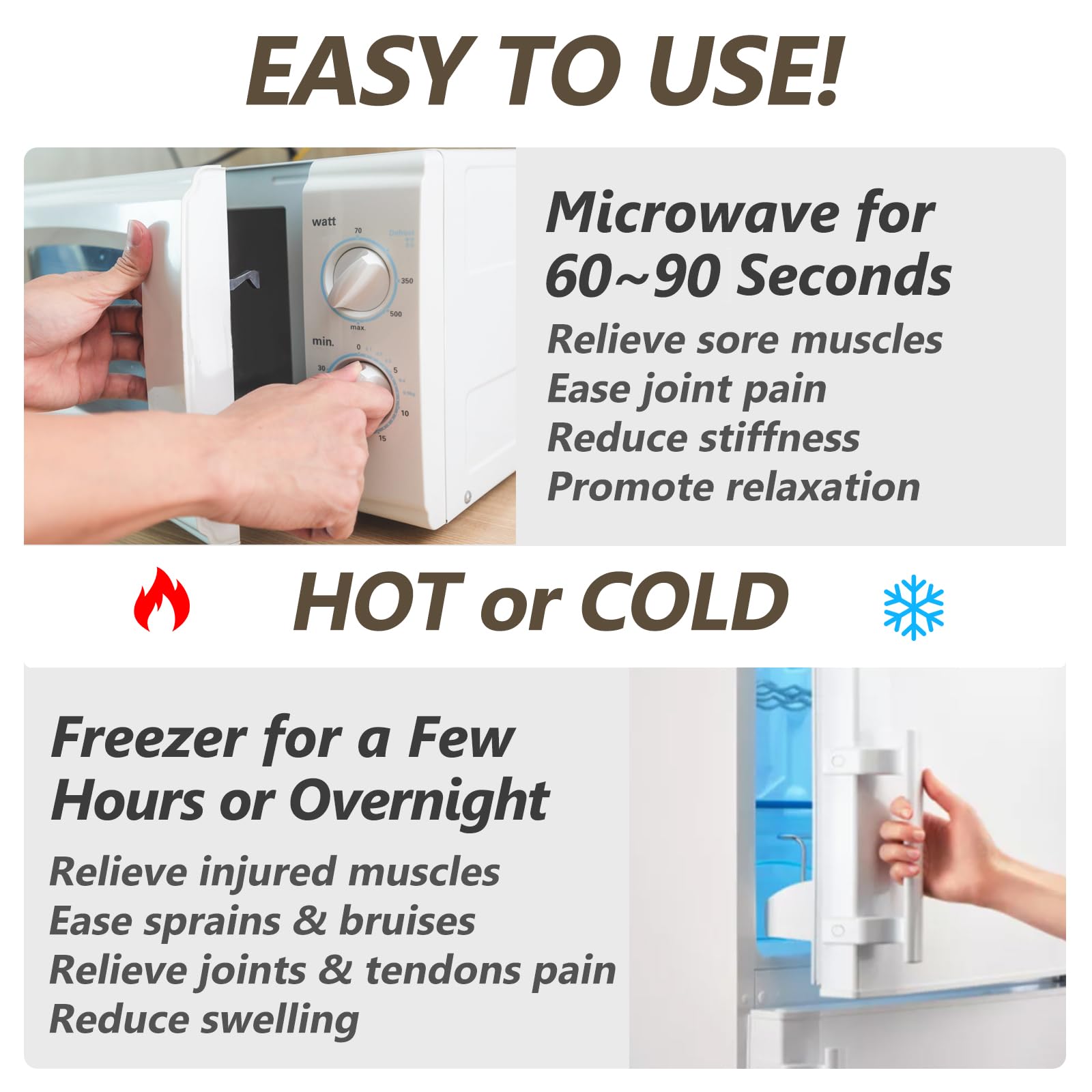 RelaxCoo compresa fría para reducir molestias