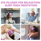 RelaxCoo, pack de 4 almohadas oculares para uso compartido.