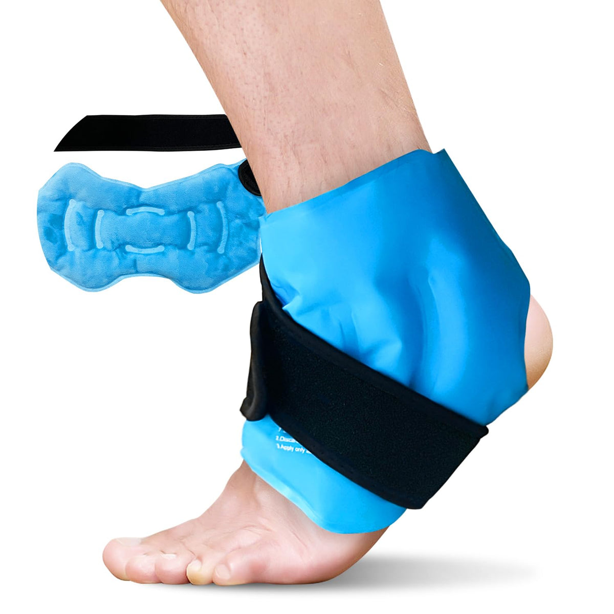 RelaxCoo tobillo con cobertura 360 para alivio de molestias tras esfuerzo.