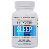 Relaxium ayuda para dormir: la botella muestra la dosificación para descansar naturalmente