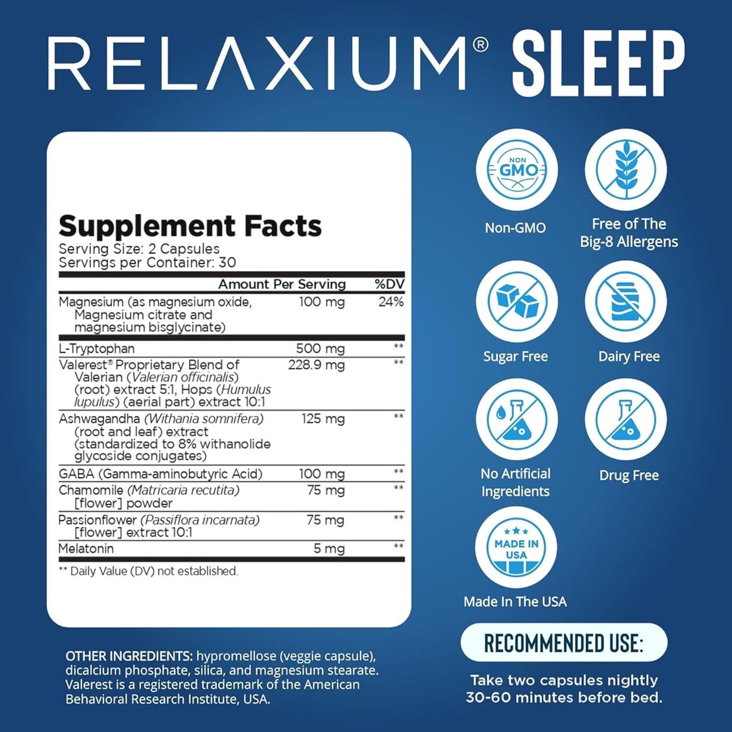 Relaxium cápsulas vegetarianas para dormir mejor