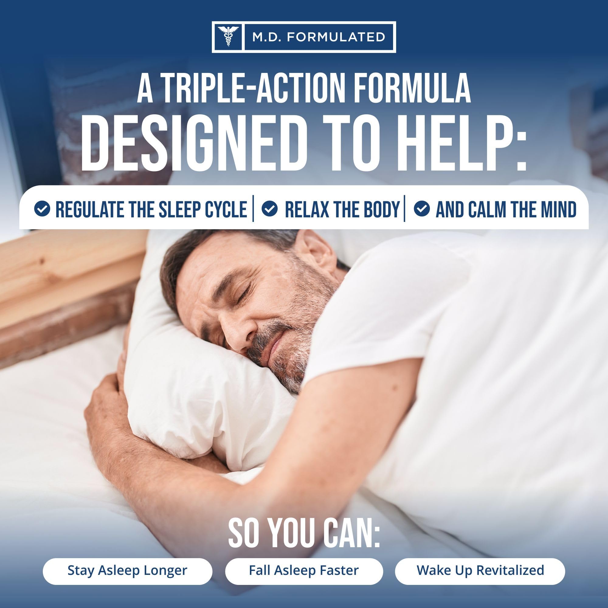Relaxium Sleep: cápsulas en mano sugiriendo fácil ingesta para dormir mejor