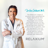 Relaxium Sleep Melts 100 porciones en envase conveniente.