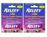 RELEEV tratamiento para herpes labial en envase de 6 ml, uso diario y discreto.