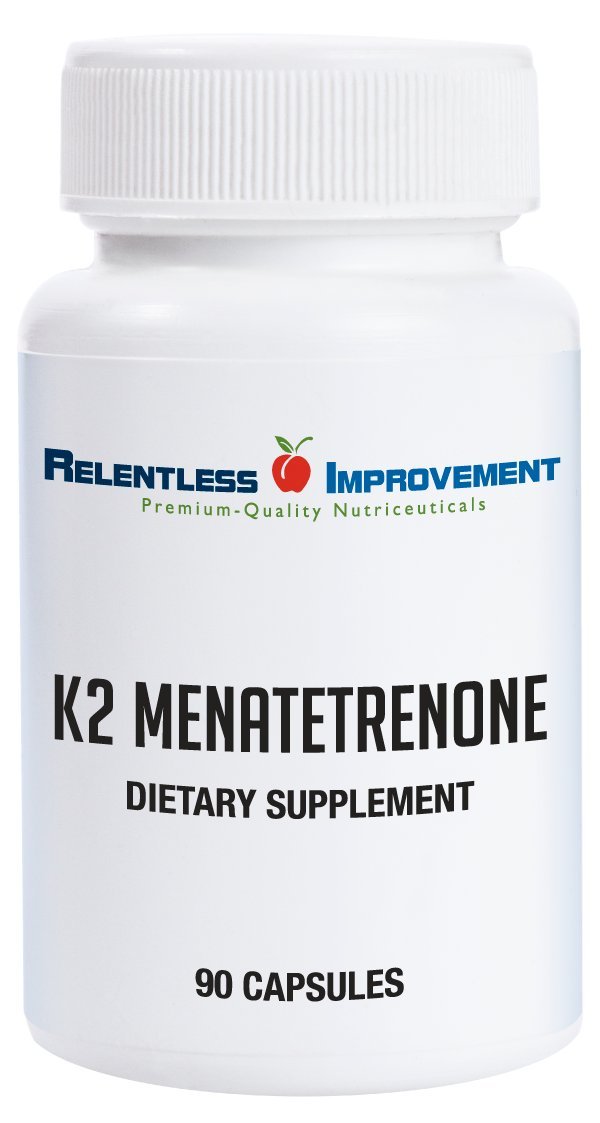 Relentless Improvement Vitamina K2 MK4 cápsula de 15000 mcg para apoyo óseo