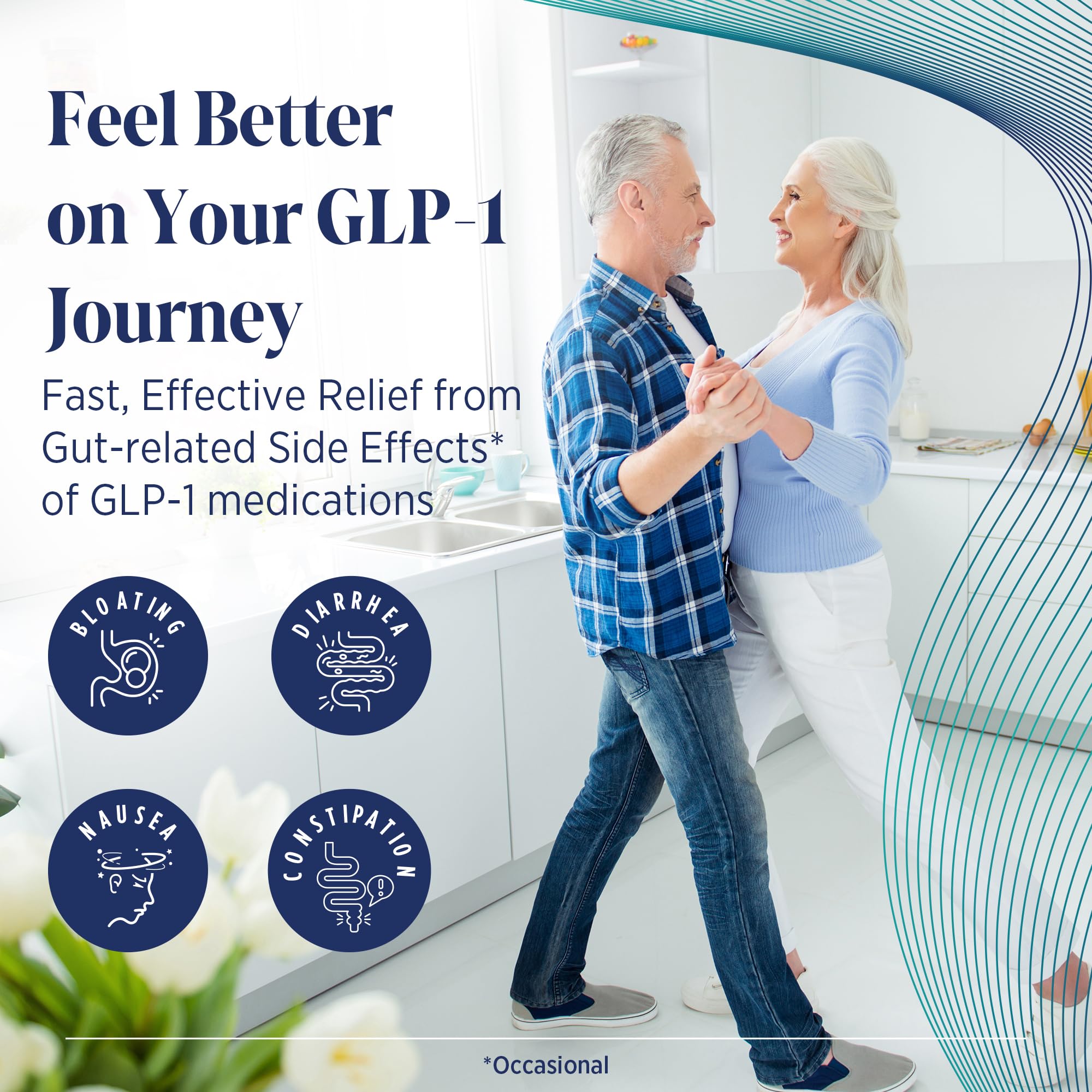 Relesium GLP-1, etiqueta frontal: fórmula respaldada para salud digestiva.