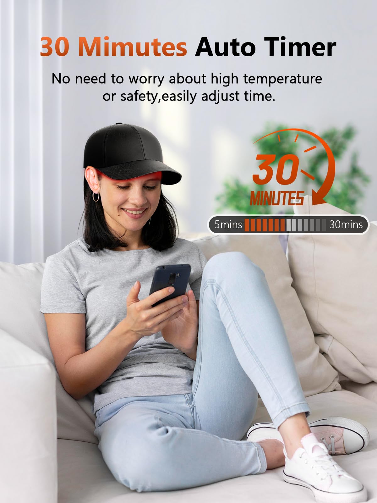 Control remoto RELEXNOW para ajustar sesiones de luz.