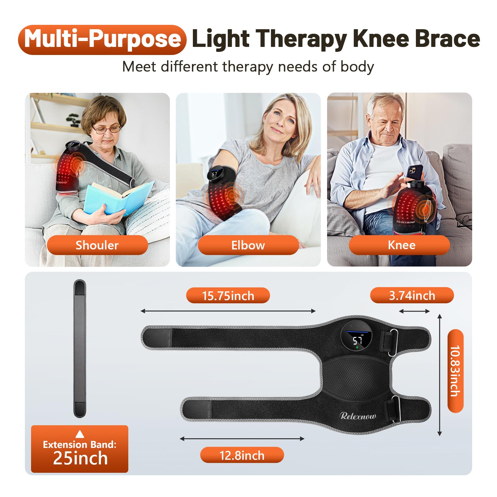 RELEXNOW Correa de ajuste ergonómico para mayor comodidad.