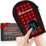 RELEXNOW guante terapia con luz roja 660nm y infrarroja para alivio de la mano.