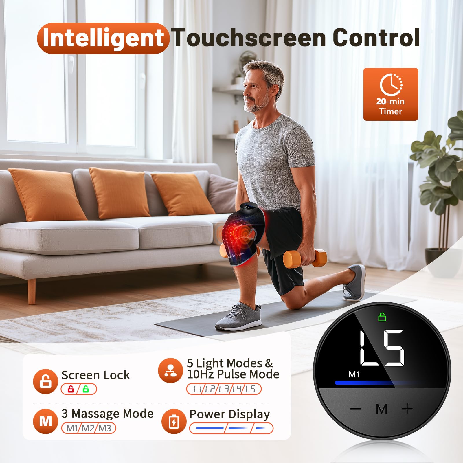 RELEXNOW Luz infrarroja multimodal con múltiples modos.