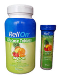 ReliOn Glucosa en tubo portátil de 50 tabletas para energía rápida en movimiento