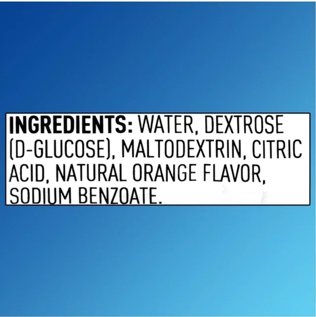 ReliOn Dosis de Glucosa etiqueta: lectura rápida de sabor y dosis.