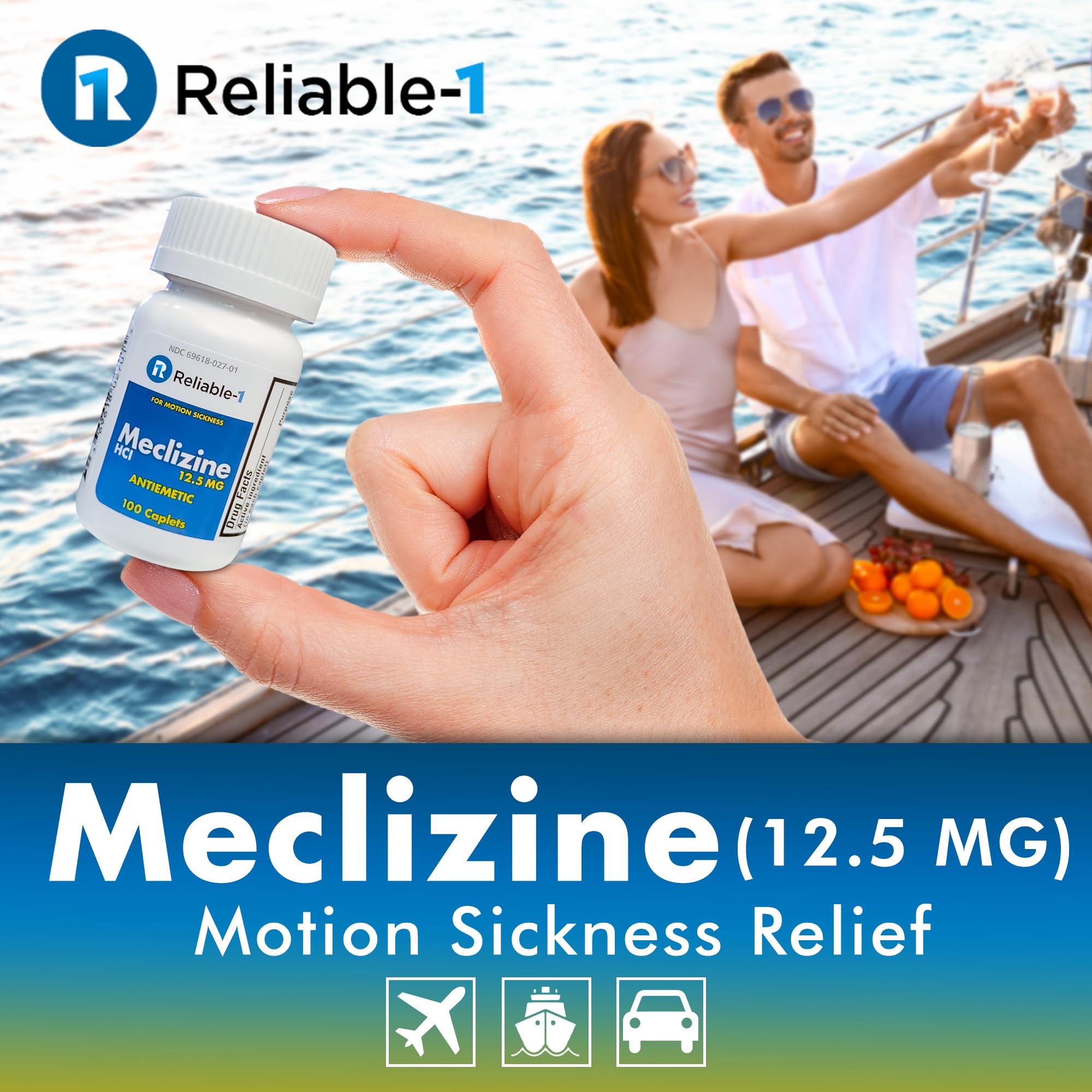 Caplets de Meclizina, toma fácil y alivio práctico