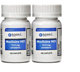 Reliable-1 Laboratories Meclizina 12.5 mg, tabletas, para prevenir náuseas durante el viaje.