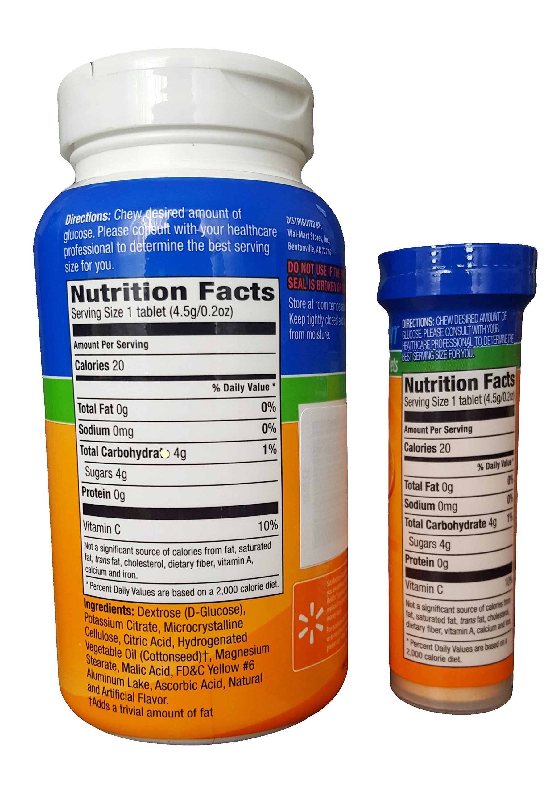 ReliOn Glucosa: tubos portátiles para uso rápido en movimiento.