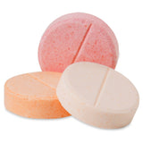 Relion tableta glucosa sabor fruta tropical, botella en primer plano, sabor agradable.