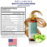 Relumins Colágeno Líquido brillo de piel, ideal para la rutina diaria.