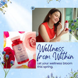 Relumins L-Glutathione Spring Glow, cápsulas, apoyo antioxidante para piel radiante y tersa