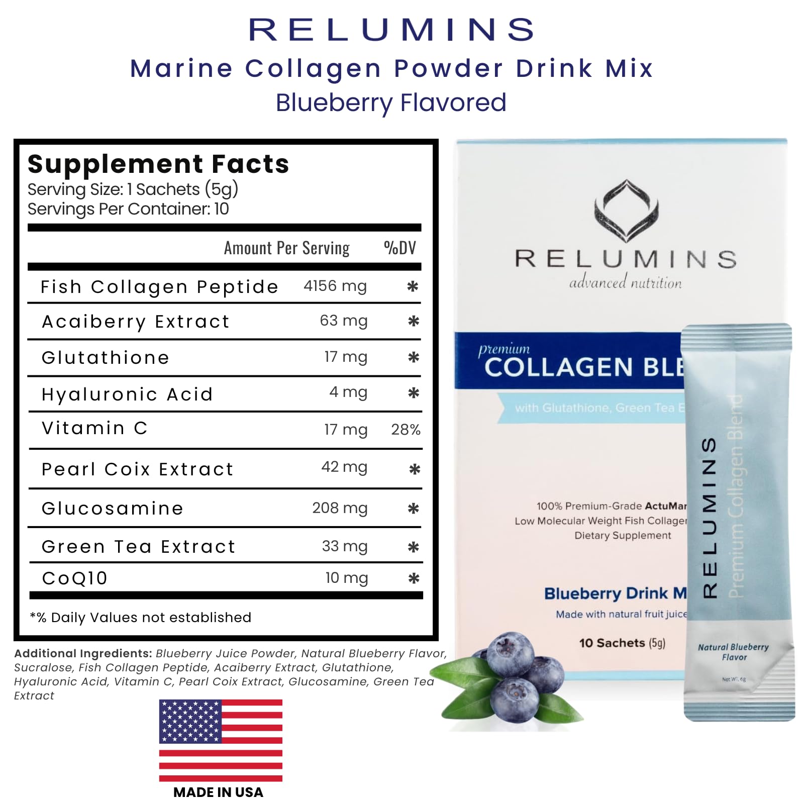 Relumins Marine Collagen articulaciones más flexibles y cómodas.