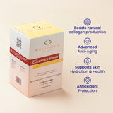 Relumins Marine Collagen con CoQ10 y té verde para vitalidad.