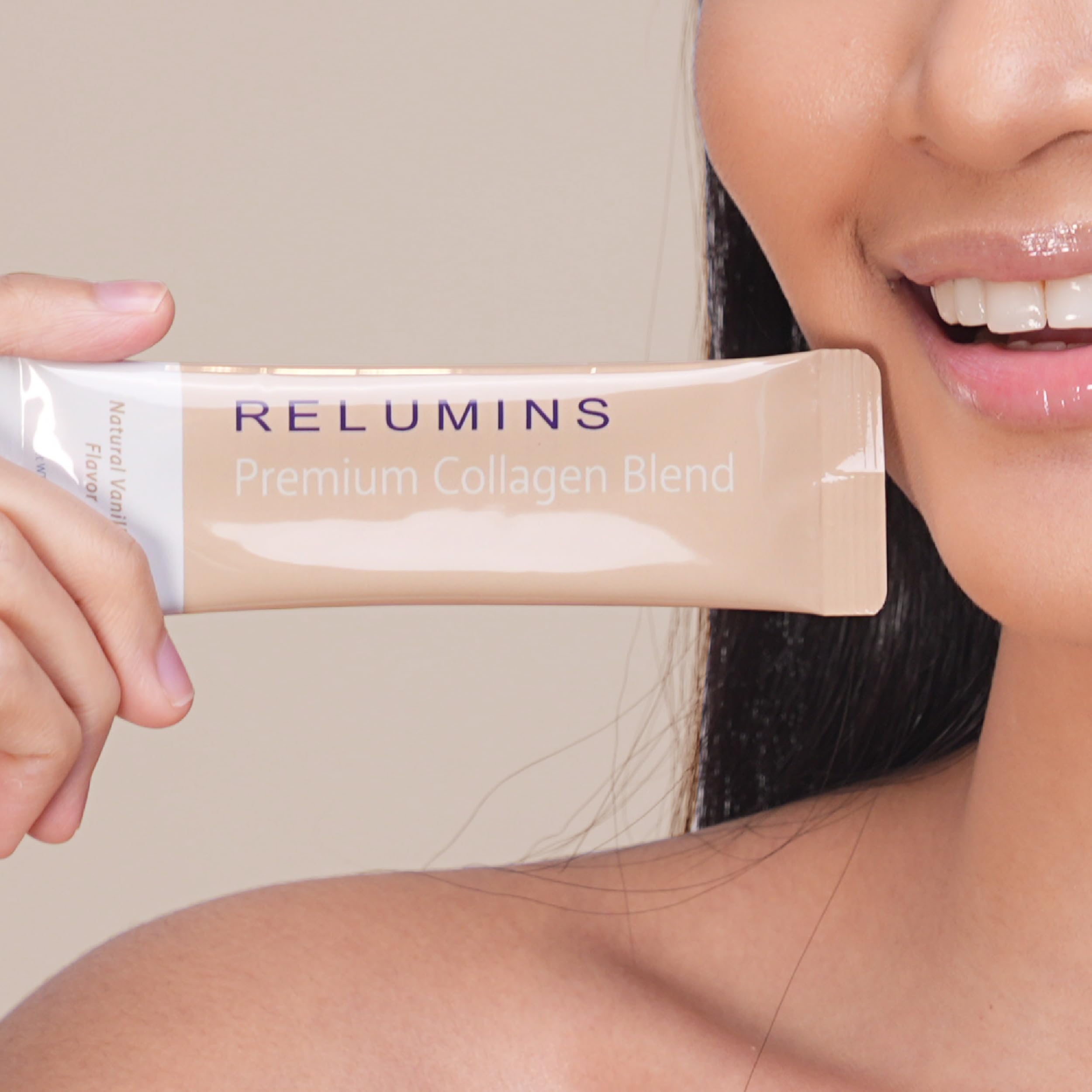 Relumins Marine Collagen para uñas y cabello más fuertes.