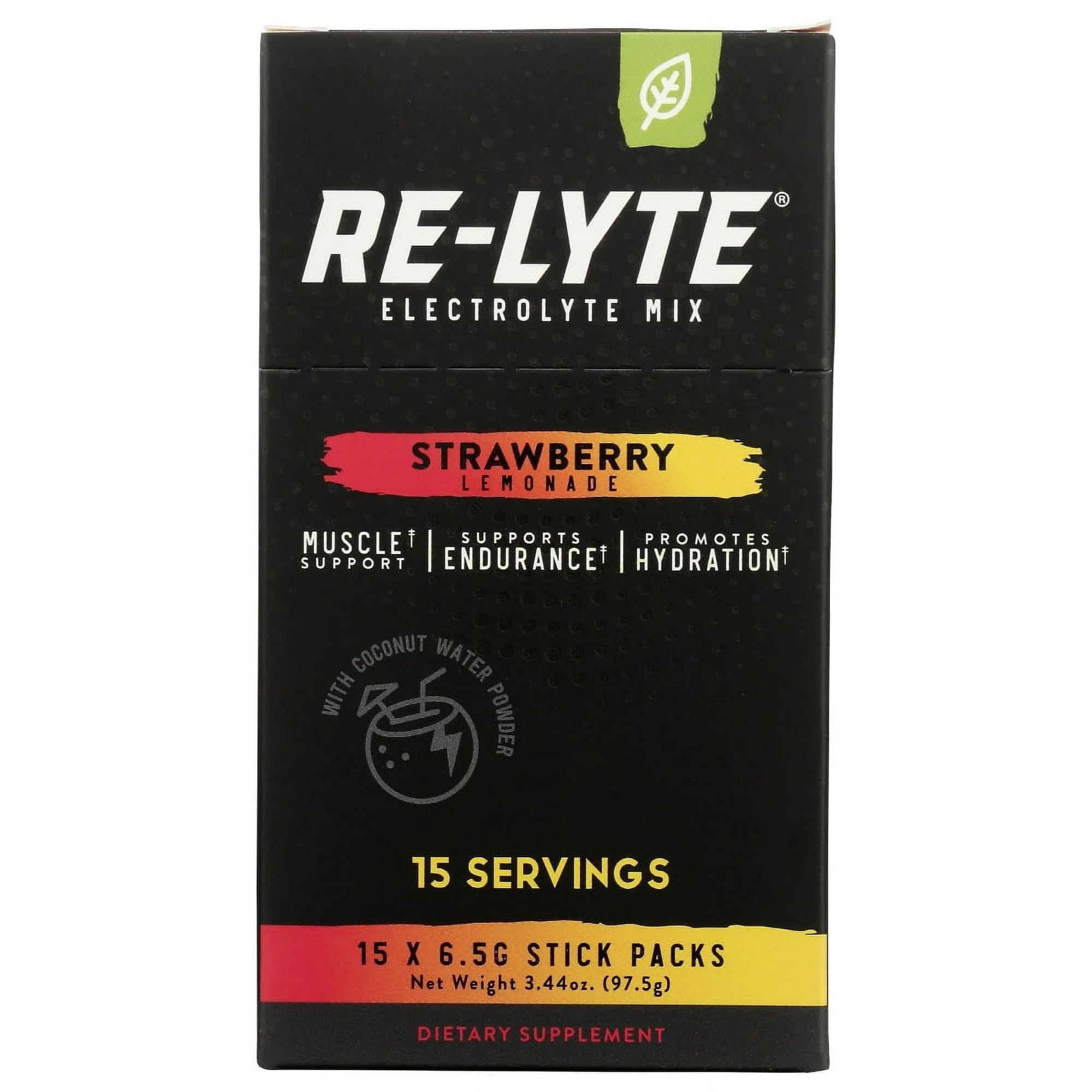 RELYTE: mezcla electrolito fresa limón en sobres, para hidratación diaria y sabor agradable.