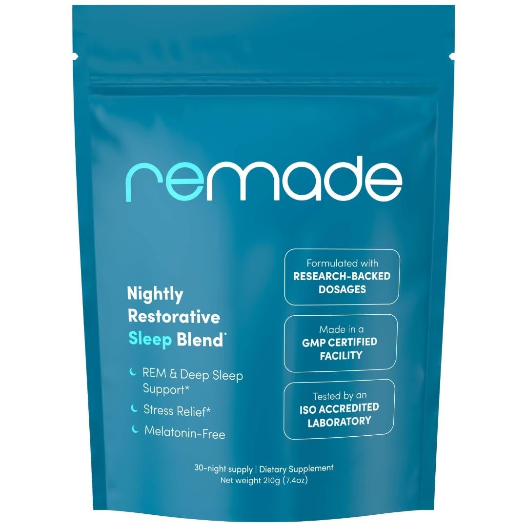 Remade Sueño Natural sin Melatonina, bote para descanso suave.