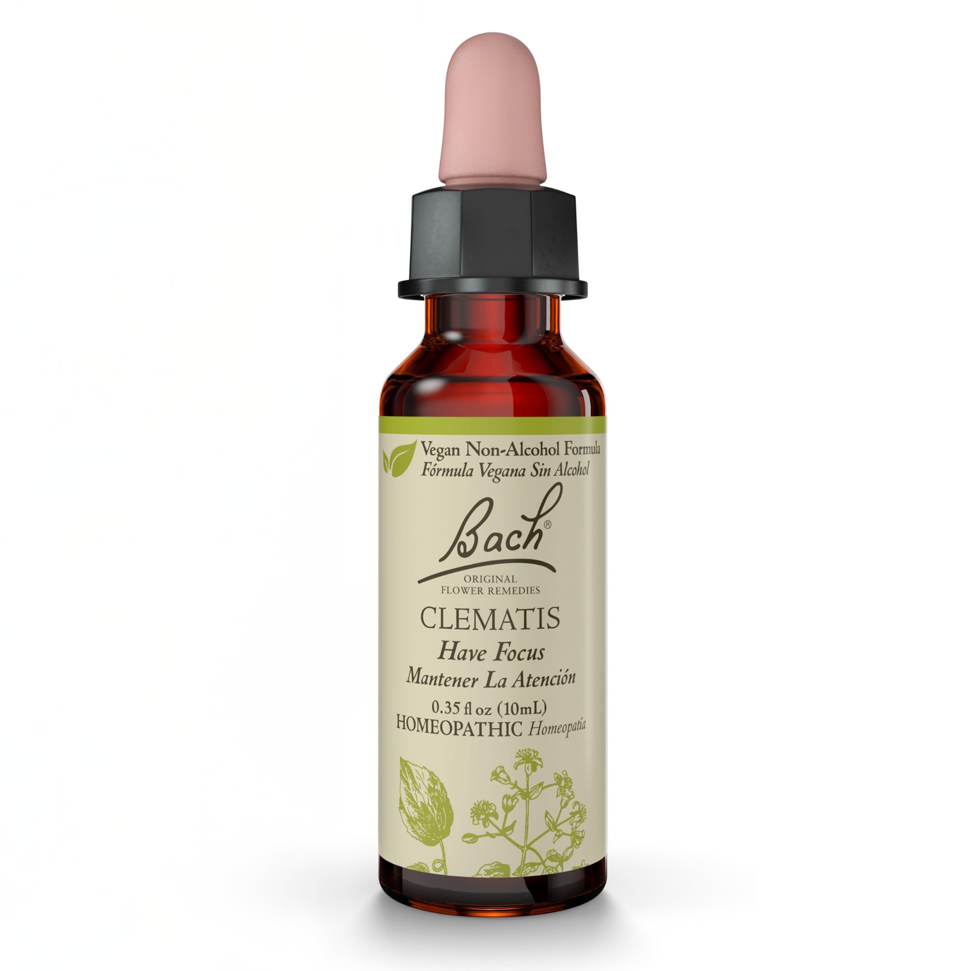 Remedios Florales Bach: Clematis frasco de 10 ml para concentración suave