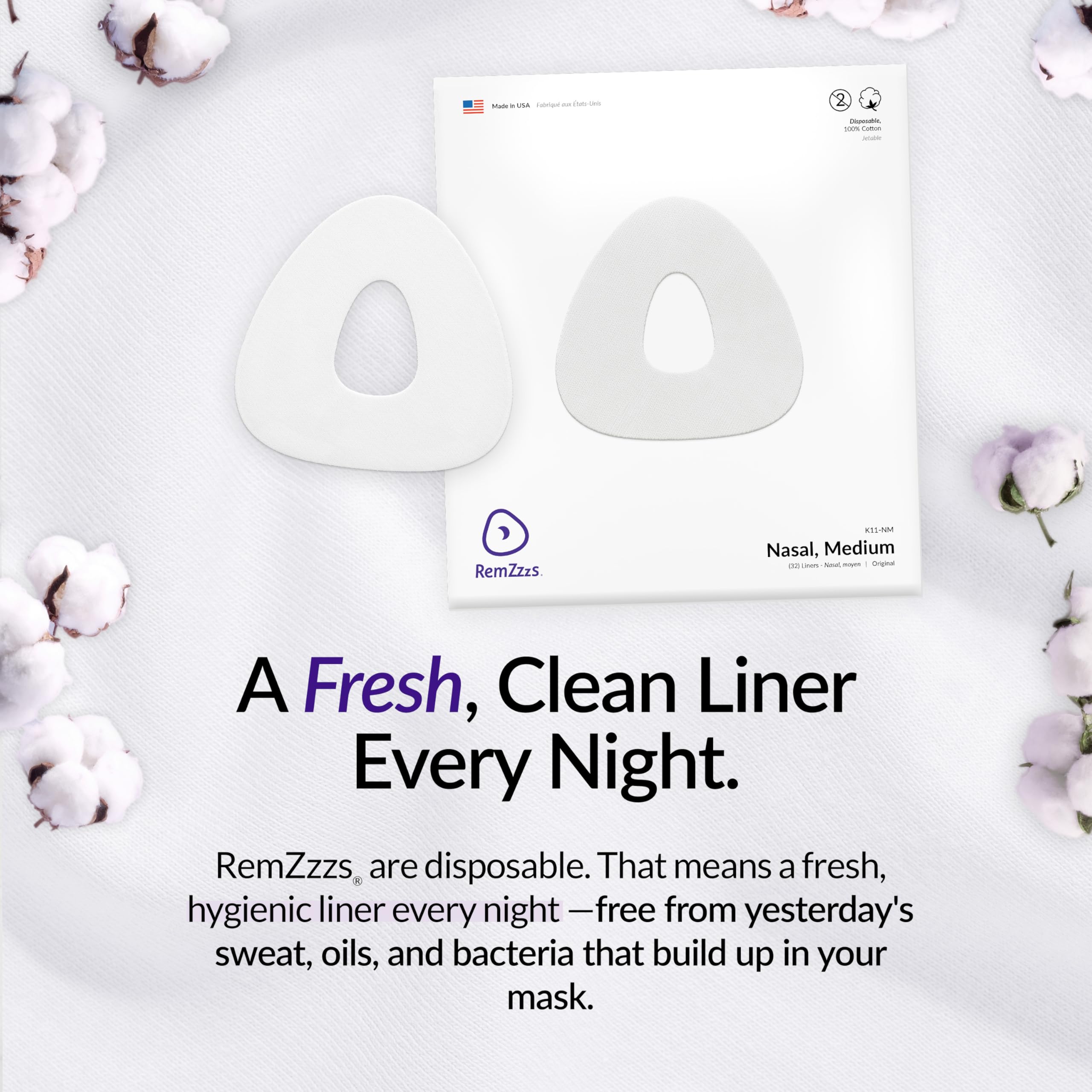 RemZzzs Liner nasal CPAP, previene roces e irritaciones en la cara.