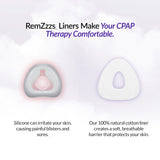 RemZzzs Liner nasal CPAP, aplicación fácil sobre la máscara.