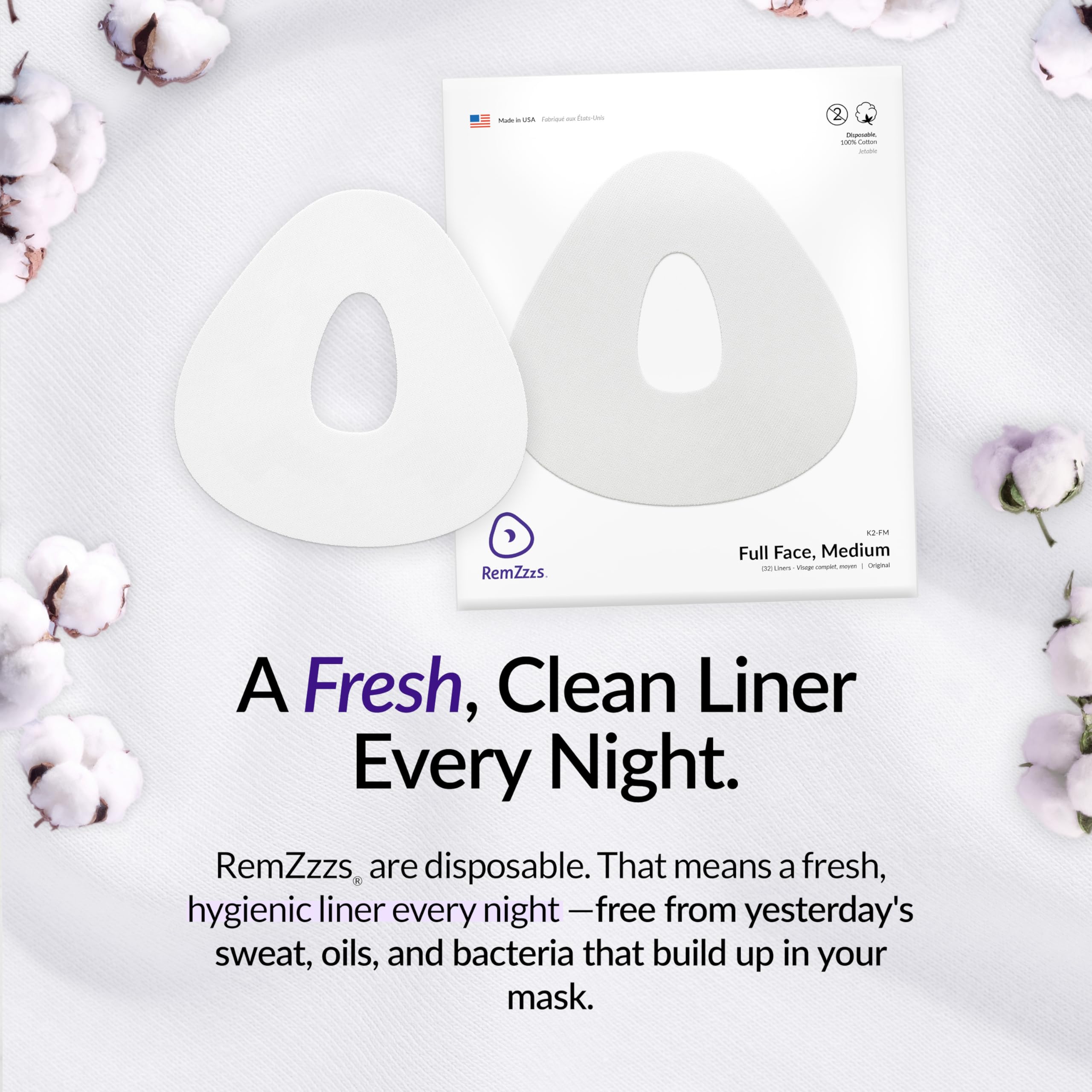 RemZzzs liner CPAP compatible con ResMed, Respironics y DeVilbiss para uso flexible.