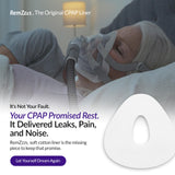 RemZzzs liner CPAP textura suave, absorbe grasa para piel sin irritación.