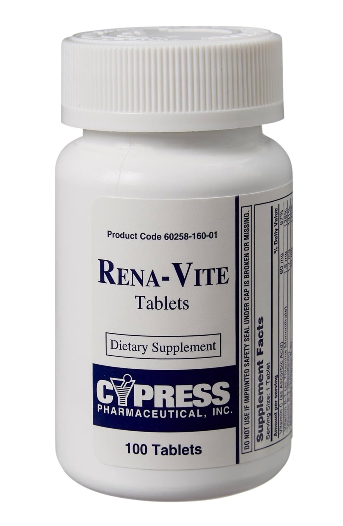rena-vite frasco frente: apoyo a la nutrición renal y bienestar general