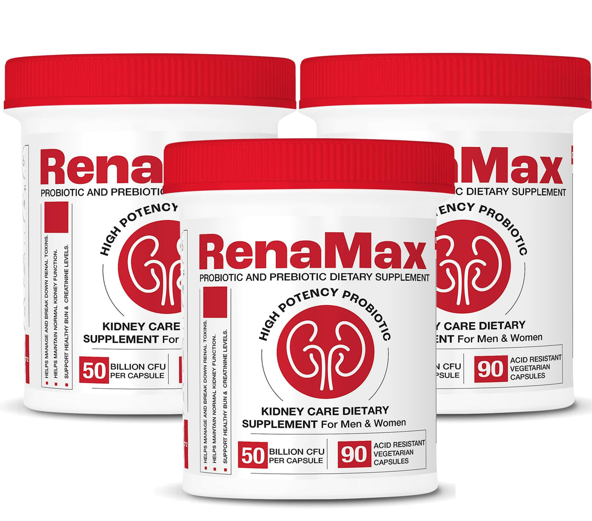 RENAMAX cápsulas kidney restore en bote para apoyo diario