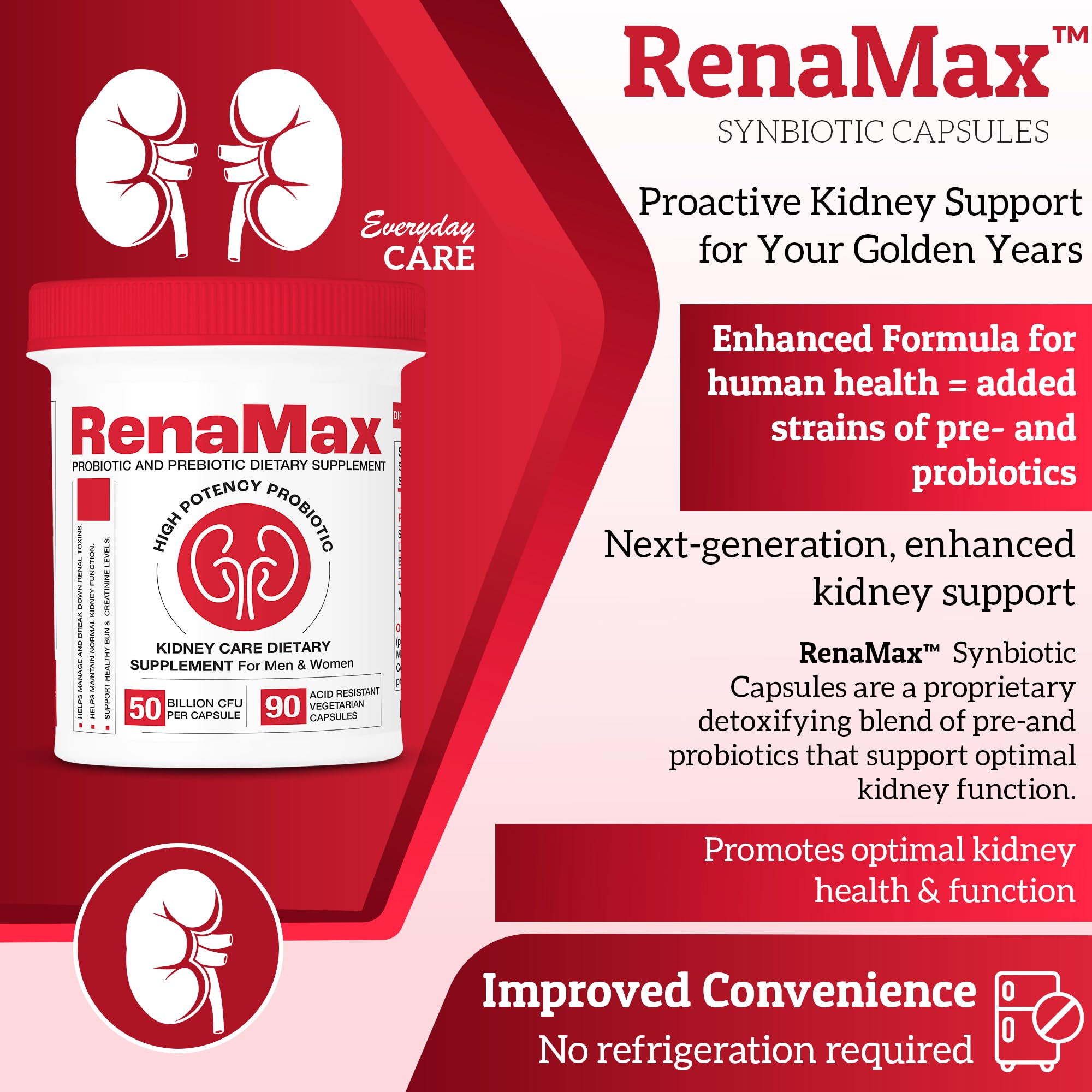 RENAMAX presentación 3-pack para una rutina de salud renal